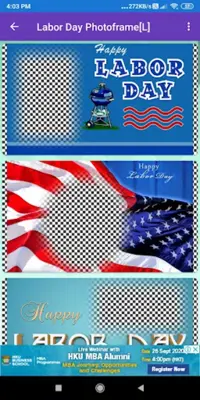 Happy Labor DayGreeting,Photo Frames,GIF,Quotes android App screenshot 5