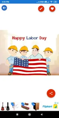 Happy Labor DayGreeting,Photo Frames,GIF,Quotes android App screenshot 6